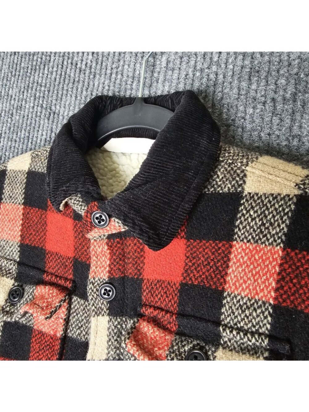 J Crew Crewcuts Toddler Kids Plaid Sherpa Lined Flannel Jacket lumber jacket 4/5 - Picture 3 of 6